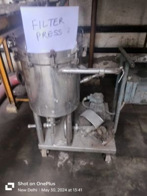 Fire Damaged Plant & Machinery - SS Filter Press with Motor